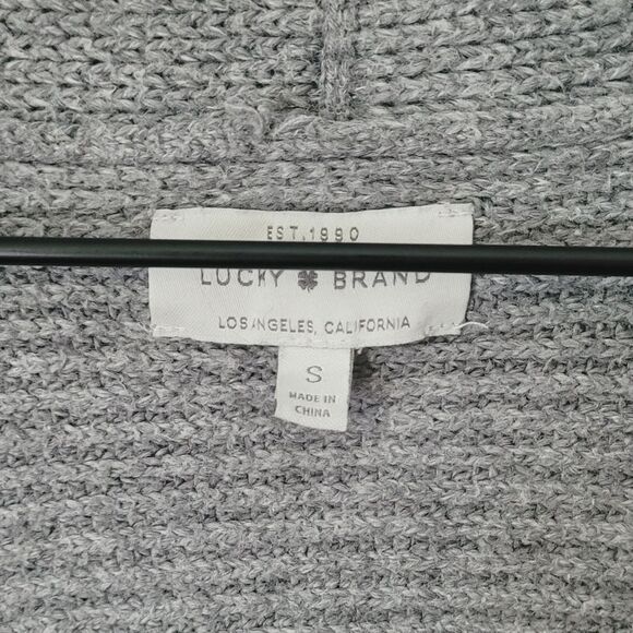 Lucky Brand Knit Button Front Cardigain In Grey Size Small - Picture 4 of 4